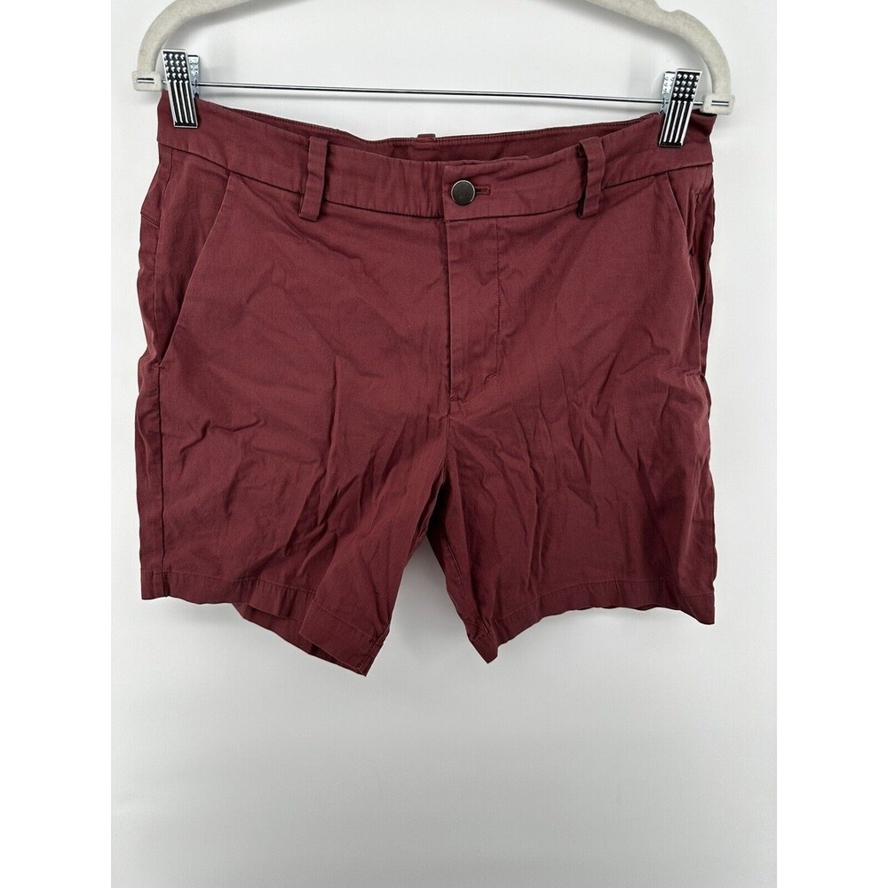 Lululemon Flat Front Commission Chino Shorts Stretch Pockets Men 31